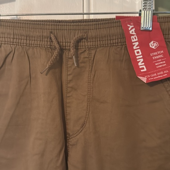 Unionbay Youth Jogger School Uniform khaki Pants size 10/12 Drawstring waist - Picture 11 of 11